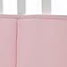 TillYou Baby Crib Bumper -Premium Woven Cotton, Padded Breathable Fill-in(Microfiber)----Pink