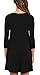 VIISHOW Women's Long Sleeve Casual Loose T-Shirt Dress Black,Medium