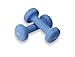Valeo 5-Pound Pair Non-Slip Neoprene Hand Weights For Fitness Training, Includes Exercise Wall Chart