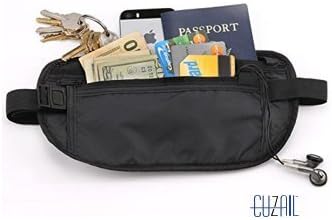 CUZAIL RFID Protected Travel Wallet - Money Belt & Passport Holder