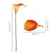 GTIDEA 20Pcs Fake PU Calla Lily Artificial Flowers Bride Wedding Bouquet for Table Centerpieces Arrangements Home DIY Garden Office Decor (Orange)