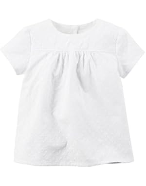 Baby Girls' Eyelet Lace Top - White