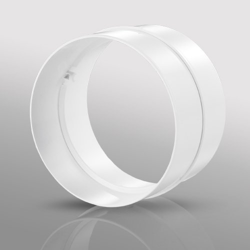 6" / 150mm Diameter 3 metre long Flexiduct White PVC Flexible Pipe