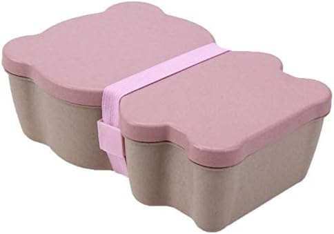 HeroStore Portable Wheat Straw Bento Box Student Lunch Box Health Natural Tableware Food Storage Boxes