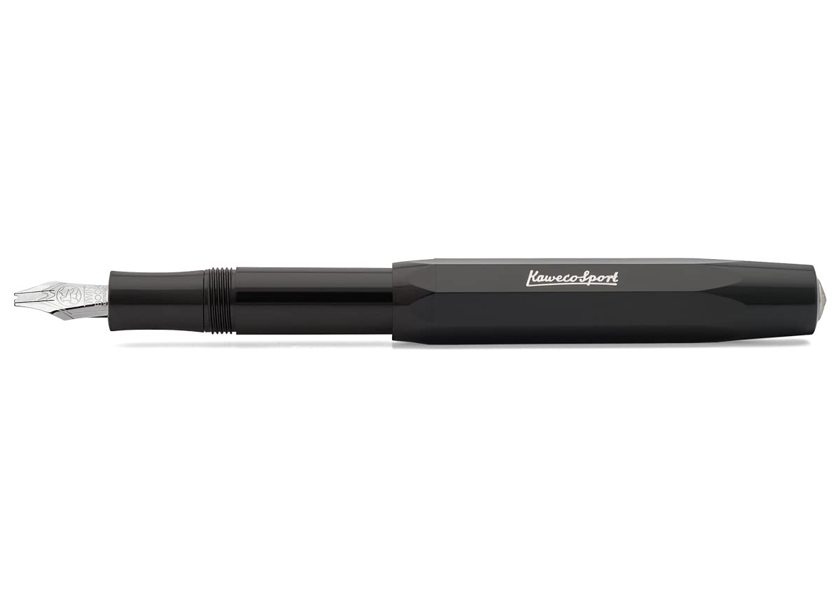 Kaweco CALLIGRAPHY SPORT Fountain Pen Twin Nib Black I Exclusive Fountain Pen for Hand Lettering or Journaling with Ink Cartridges I Nib: Twin โ image 1