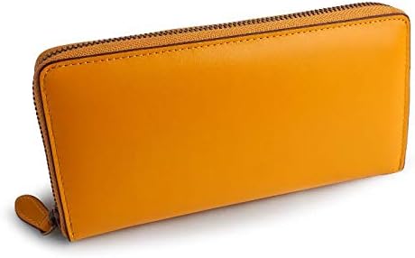 Amazon E Mono イーモノ 財布 長財布 メンズ レディース 本革 ラウンドファスナー ギャルソンウォレット ボックス小銭入れ イエロー E Mono イーモノ 財布