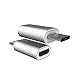 USB Type C Adapter 4 Pack,Emnt Micro USB（Female） to USB C（Male） Charge and Data Sync Converter Cable Aluminum Connector Adaptor Fit Samsung Galaxy Note 8 S8, and More-Silver