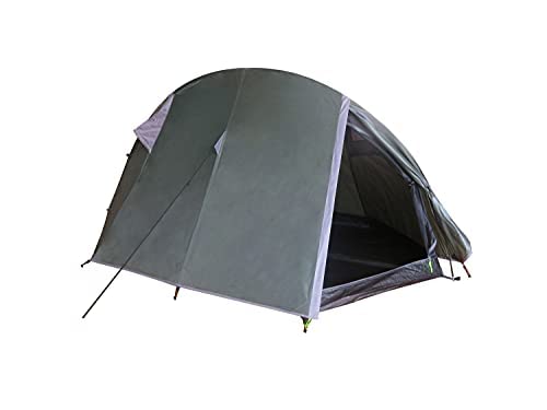 Ribelli Tunnel Tent for 1-2 People, Ultra Light, Waterproof, Small Pack Size Tent for Trekking, Camping, Outdoor, Grey