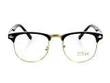 Goson Classic 50mm Horned Rim Clubmaster Glasses