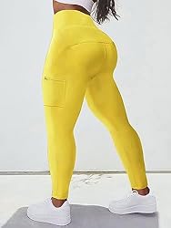 Flamingals Butt Lifting Leggings with Flap Pockets