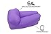 Inflatable Air Couch with Special Back Support. Strong Waterproof Parachute Material. Lightweight Lounge Chair for Camping, Pool, Festival & Beach. Back Bag & Warranty Included