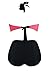 FIYOTE Women Plus Size Halter High Waist Strapped Color Bikini Swimsuit (XL, Multicolored)