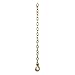 CURT 80304 35-Inch Trailer Safety Chain with 5/16-In Clevis Snap Hook, 18,800 lbs Break Strength, Small, YELLOW ZINC