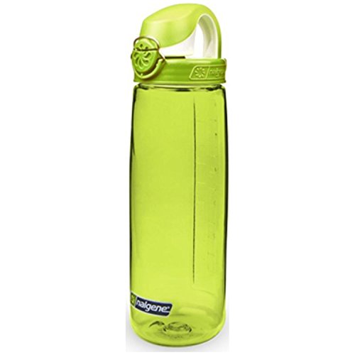 Nalgene On The Fly 24 oz Water Bottle Green w/Green and White Cap - 2 Pack