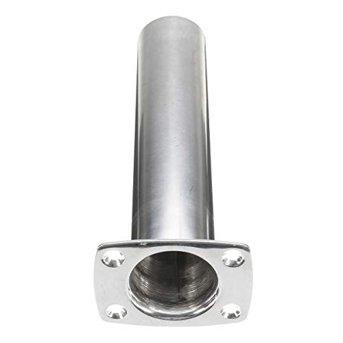 Tanchen 316 Stainless Steel Fishing Rod Holder Flush Mount Polished 90 Degree Narrow Top
