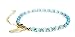 Womens Bracelet by Benevolence LA 14k Gold + Water Drop Aqua Cat Eye Beads Handmade