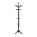 Frenchi Home Furnishing Traditional Spinning Top Wooden Coat Rack, Cherry