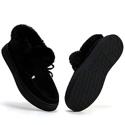 TINSTREE Winter Flat Boots Warm Shoes Casual