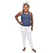 Stretch is Comfort Girl's Cotton Footless Leggings White Medium