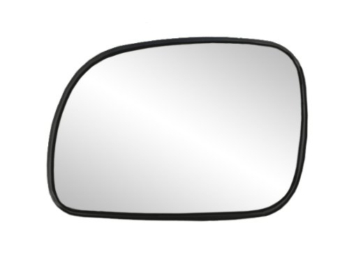 Fit System 33013 Chrysler/Dodge/Plymouth Left Side Heated Power Replacement Mirror Glass with Backing Plate