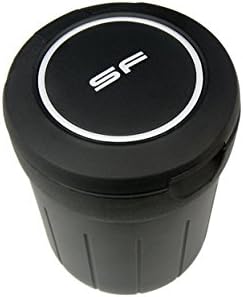 Travelers Cup Holder/Ashtray Car Tablet High Capacity Stylish Carrying Luxury Carrying Laundry Simple Gift (Black)
