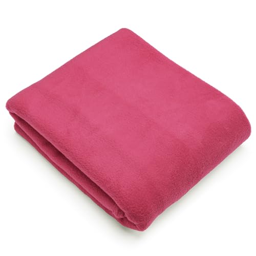 Pico Textiles 1 Yard - Fuchsia Solid Fleece Fabric
