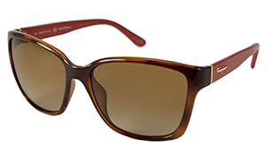 Image of SALVATORE FERRAGAMO Women's Sunglasses, Havana/Red Wood