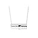 TraveT Cute Family Love Mama and Baby Bear Necklace Bar Necklace Mother's Day Gift Sweet Gift for Mom 1pcs