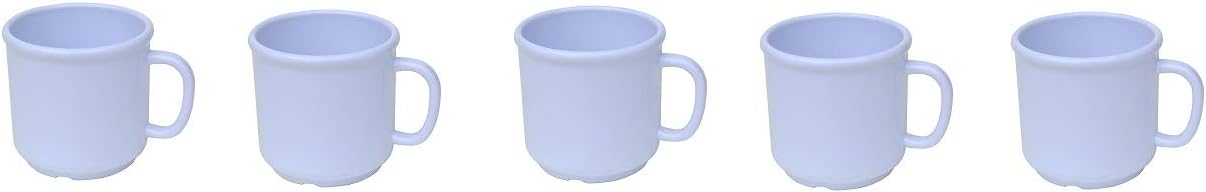6 Pack Set - SAN Plastic - Hot Beverage Mug, White - 10 Ounce (5)