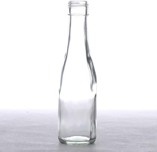 Factory Direct Craft Package of 6 Vintage Clear Glass Bottles for Crafting, Decorating and Displaying