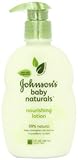 Johnson's Natural Nourishing Baby Lotion, 9 Ounce (Pack of 2)