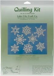 Bulk Buy: Lake City Craft Quilling Kit Snowflakes 16pc Q261 (3-Pack)