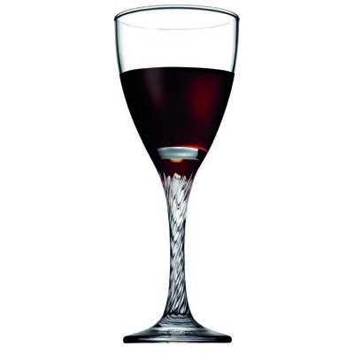 Pasabahce Twist Wine Glass Set, 180ml, Set of 3, Clear