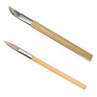 Chiloskit 2PCS Agate Polishing Burnisher Agate Knife Gold Silver Jewellery Clay Craft Jewellers Tool