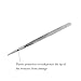 LASHVIEW Lash Tweezer, Vetus Straight Pointed Eyelash Tweezers for Profissional Grafting Eyelash Extension, Stainless Steel Needle Nose Tweezers for Lash Extension Stickers Precision Electronics, ST11