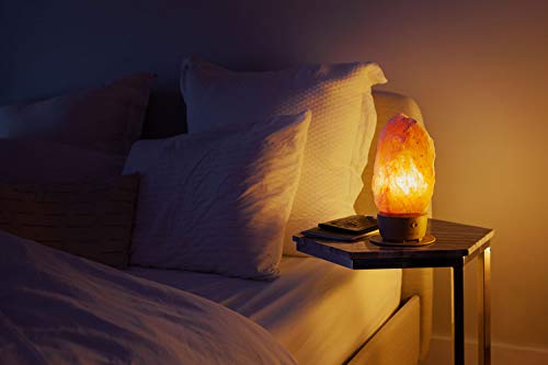 iHome Zenergy Salt Rock Lamp Meditative Light and Sound Therapy Genuine Himalayan Salt Lamp Speaker, Anti Anxiety, Stress Relief, Calming, Soothing, Sleep Easy, Lamp Night Light