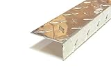 Aluminum Diamond Plate Angle .062 x 1 x 2 x 48