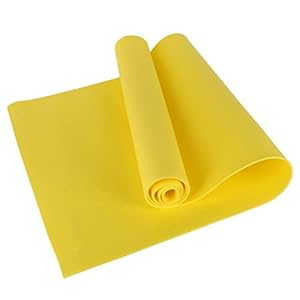 Yoga Mat EVA Non-Slip Lightweight Fitness Pad Workout Exercise Gym Pilates Meditation Mat 173 x 60 x 0.4 cm, Yellow