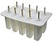 10-Cavity Frozen Ice Cream Pop Mold Silicone Popsicle Maker Lolly Mould with Cover Lid +12 Sticks