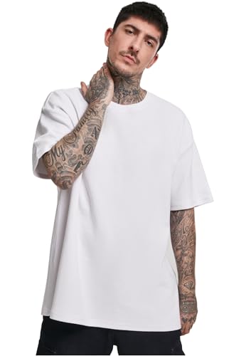 Urban Classics Oversized Waffle Tee, T-Shirt Uomo, Bianco (White 00220), XX-Large