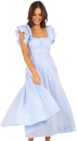 wayf dana smocked midi dress WAYF Dana Smocked Midi Dress