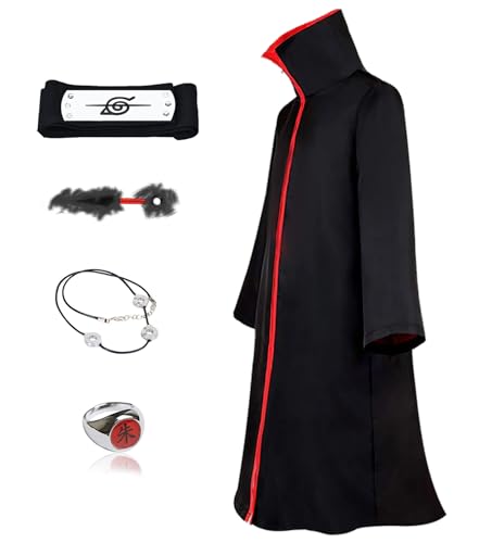 Kid Akatsuki Overcoat Nabobs Akatsuki Cloak Kids Anime Cosplay