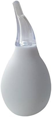 Aautoo Nasal Aspirator Safe Baby Nose Suction Booger Sucker - Best for Nasal Congestion Relief BPA Free For Newborns and Toddlers (White)