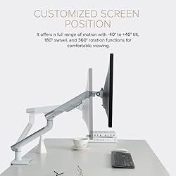 POUT E12 Dual Monitor Arm Mount Stand for