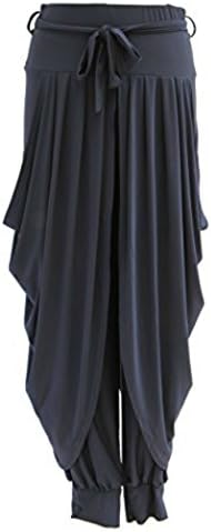 Sevello Clothing Womens Lagenlook Dhoti Tie Drape Pleated Harem Ali Baba Trouser Pants
