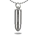 TI-EDC Titanium Mini Pill Fob, Bullet Design Waterproof Keychain Pill Holder, Charm Pendant Pill Reminder, Ultra-Lightweight 0.28oz, Inner Depth - 0.84”