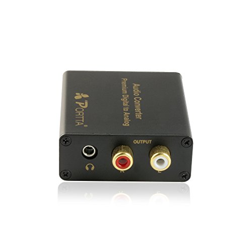 image for Portta Audio Converter DAC Digital Coaxial or Toslink to Analog Stereo