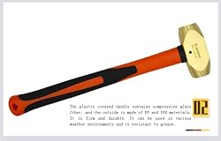 WEDO Brass Sledge Hammer 15lb, Club Hammer with