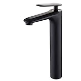 Beelee Bathroom Vessel Sink Mixer Faucet 11inch Single Handle One Hole Matte Black