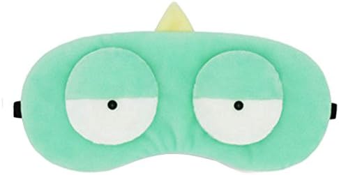 Ayygift 1Piece Eye Mask Anime Design Sleep Patch Cute Cartoon Blinder Creative Lunch Break Eyeshade (Mint Green Monster)